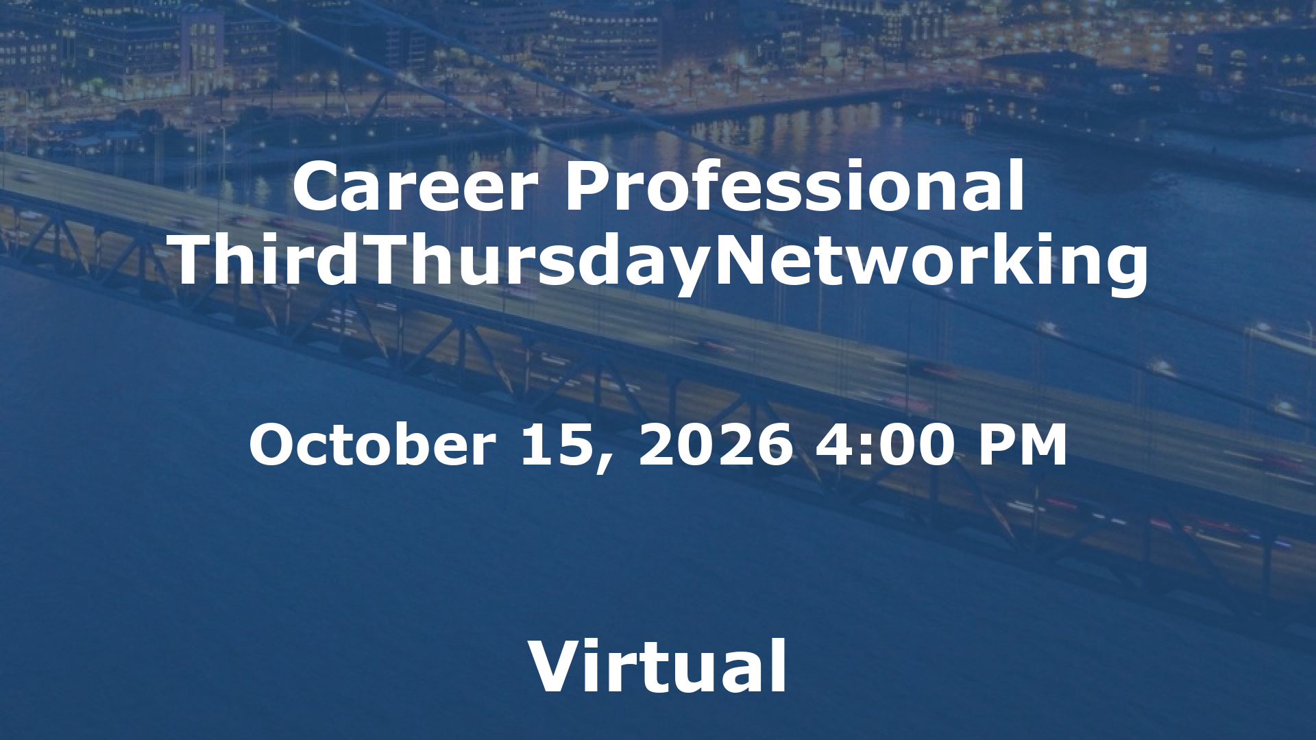 Career Professional ThirdThursdayNetworking event image